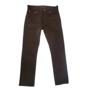 Nudie Jeans Co. Grim Tim men's slim straight jeans in Dry Everblack, size W29 L2